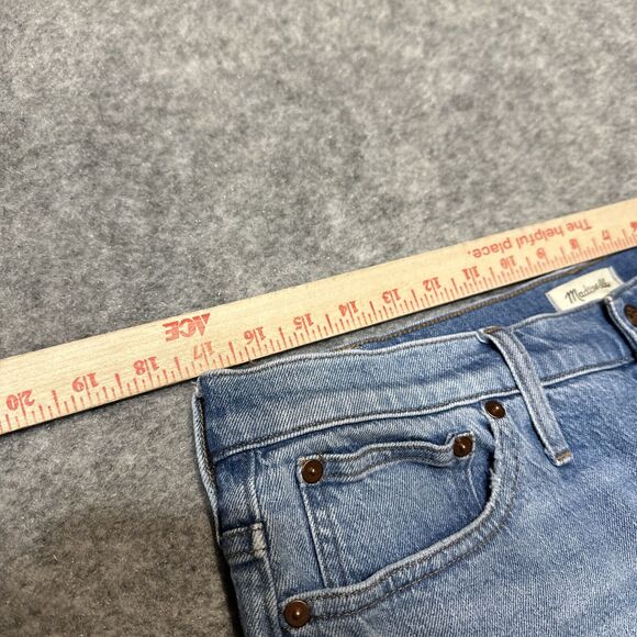 Madewell The Perfect Vintage Flare Jeans Women's 31T Tall Light Blue Denim - Picture 3 of 10